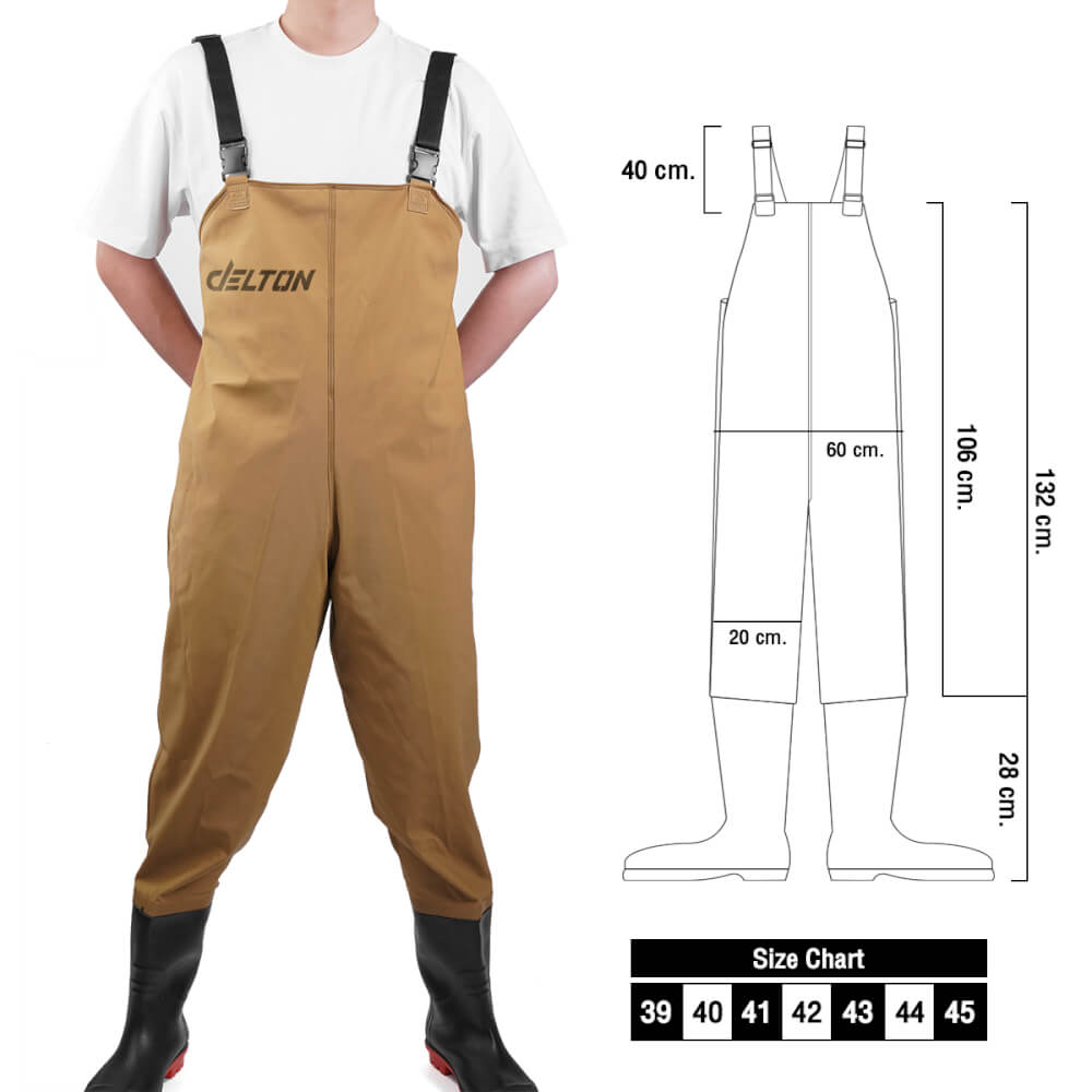 ชุดกันน้ำ DELTON เบอร์ 45 สีน้ำตาล